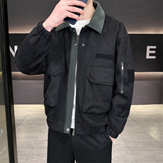 春款现货复古休闲工装夹克男士翻领宽松外套JK02656-P78，男装夹克，星座308B-2