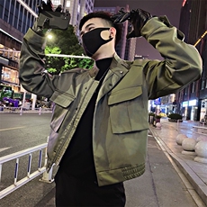 JK21R/P128控168春季工装机能风大口袋潮流夹克外套男军绿首1，男装夹克，星座305B