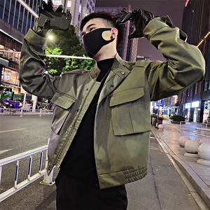 JK21R/P128控168 春季工装机能风大口袋潮流夹克外套男军绿首1图片