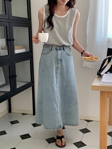 夏季新品 条纹背心图片