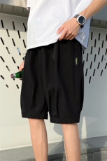 A125-6601-P20冰丝加大码港风男士五分休闲裤百搭潮流宽松休闲，男装休闲裤，电商A125
