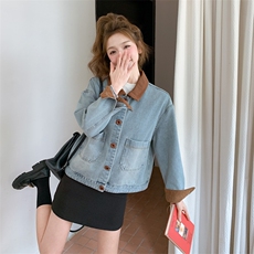 档口现货2026新款女装新款休闲牛仔学生外套359-p130-k188，女装短外套，2C266