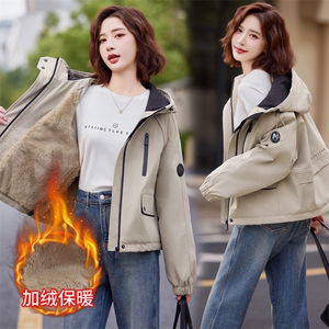 2024年冬季新款加绒派克服时尚棉服高端加绒派克服时尚潮流图片
