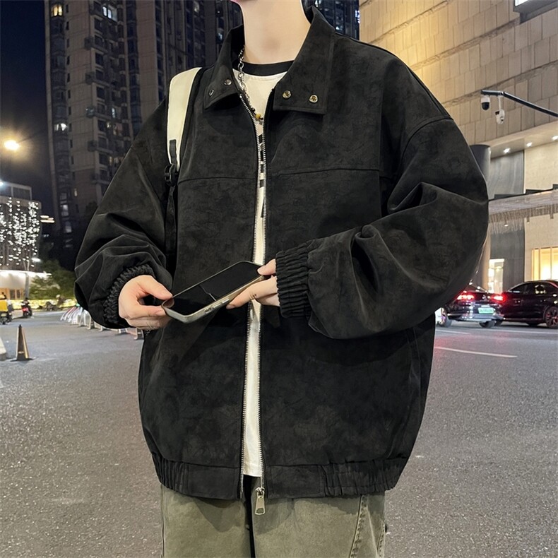 现货男士高领男女百搭抖音夹克潮流jk16-p70,男装夹克,星座1602（原101B）