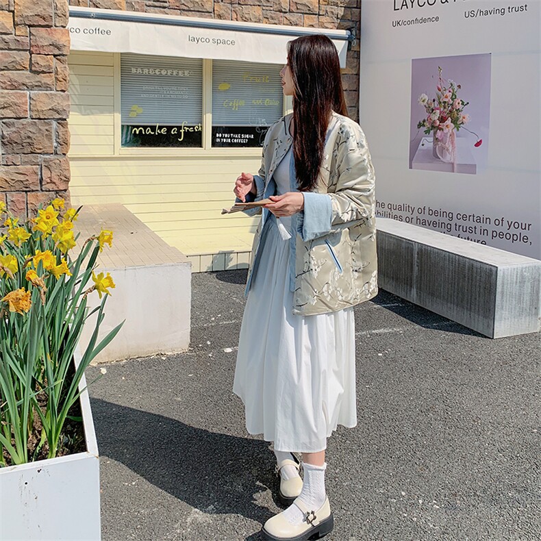 现货设计感新中式两面穿牛仔外套2C2851013P165K248,女装短外套,2C285