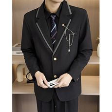 春秋季DK制服西装男学院风原创日系徽章高校毕业照JK440，男装西服套装，星座1116A（原606A-3）