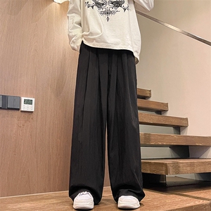 8XL-M 特大码风棉麻裤男长裤子宽松直筒型休闲拖地裤k955P65图片