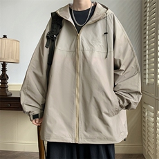 供抖音高品质港风渐变夹克秋冬连帽冲锋X416B-1-JK680-P85限118，男装夹克，星座416B-1