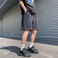 美式复古休闲水洗做旧短裤男夏季五分裤休闲运动中裤子DK0928-p38，男装休闲裤，星座601-2