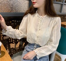 韩系蕾丝小衫，其它，朵缇