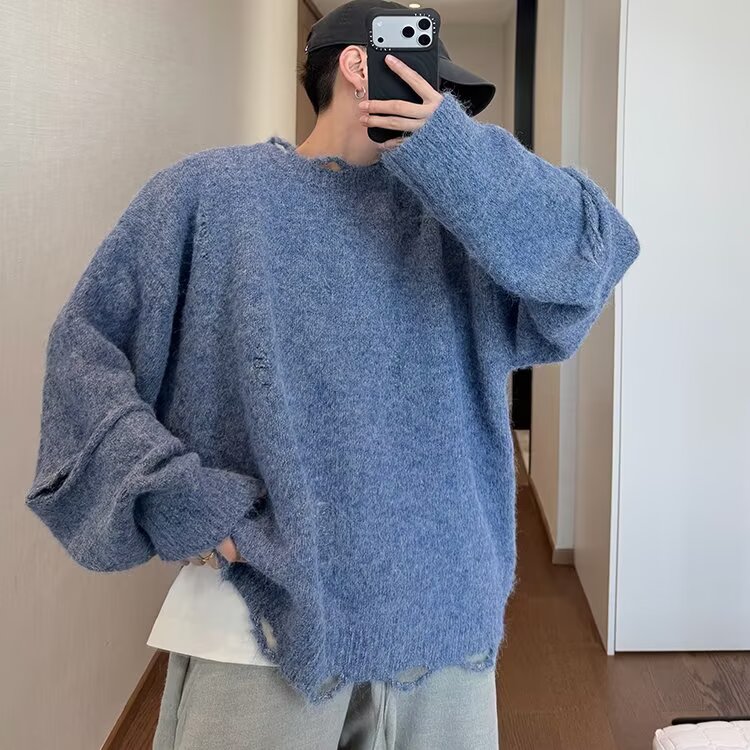 JY597-P48圆领毛衣针织衫男潮牌帅气秋冬季打底衫网图,男装T恤,星座1501-3