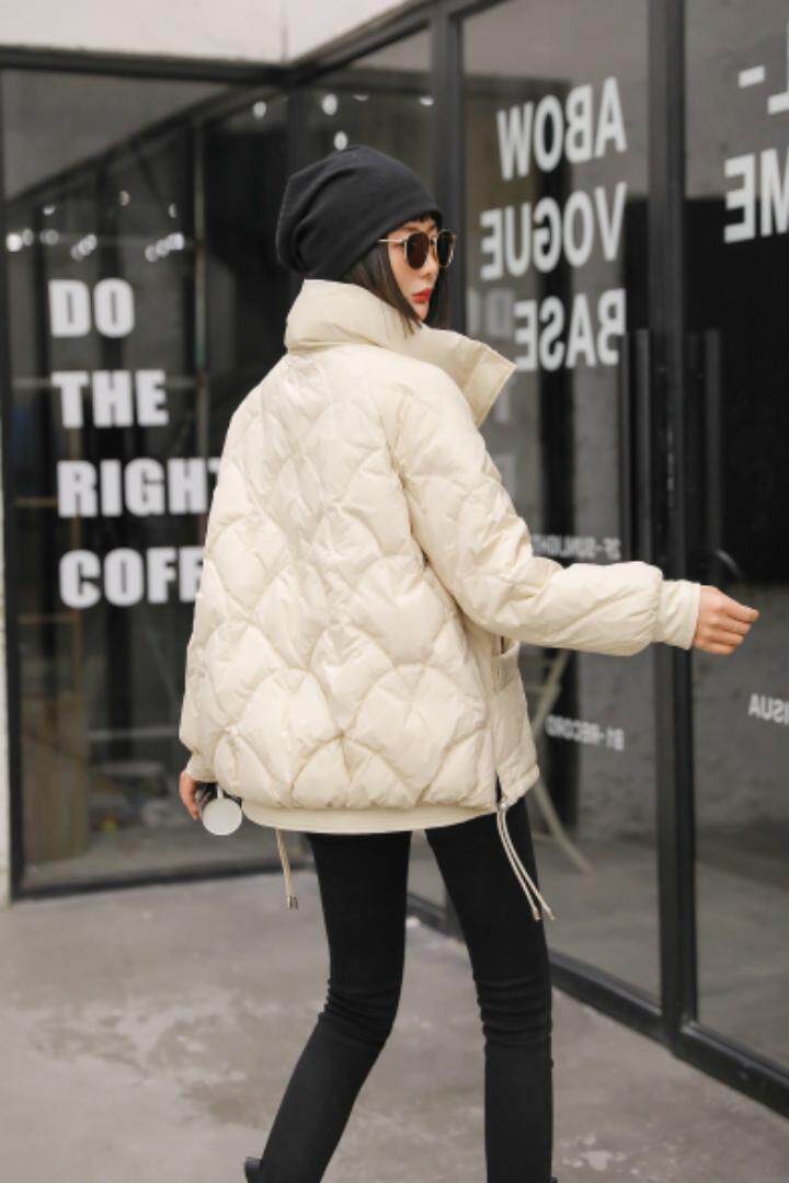 新款韩版修身白鸭绒羽绒服，女装羽绒服，茗格拉