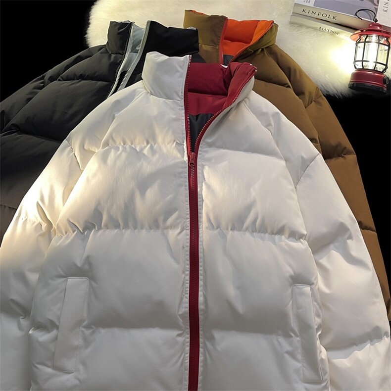 冬季男士立领棉衣潮流撞色休闲棉服棉袄青年加厚A266-MY2502-P65,男装棉衣,电商A266