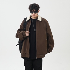 秋季休闲痞帅工装翻领夹克潮流外套得物二开XZ301b-2-JK2585P78，男装夹克，星座301B-2（原A443-1）
