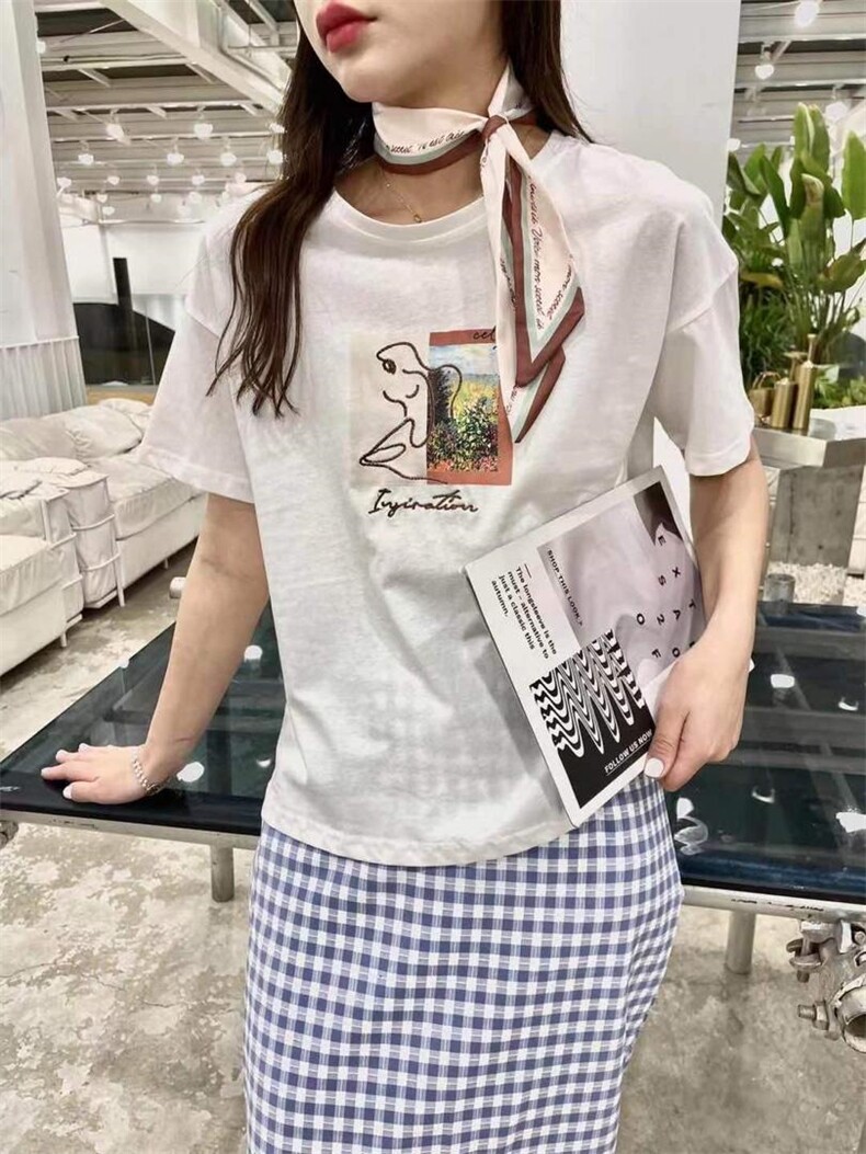 【现货】 丝巾T恤 SM，女装T恤，L.F.original邻风