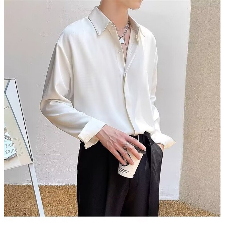 1506/QC080/P31秋季轻熟风简约男士百搭免烫内搭衬衣休闲打底衫,男装T恤,星座1506