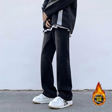 B221美式ins高街加绒加厚牛仔裤LK22087-P55控78加绒P65控88，男装牛仔裤，电商B221
