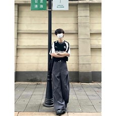 HR52LL-特P45cleanfit解构风西裤男垂坠感高级感裤子，男装休闲裤，星座1007（原301D）
