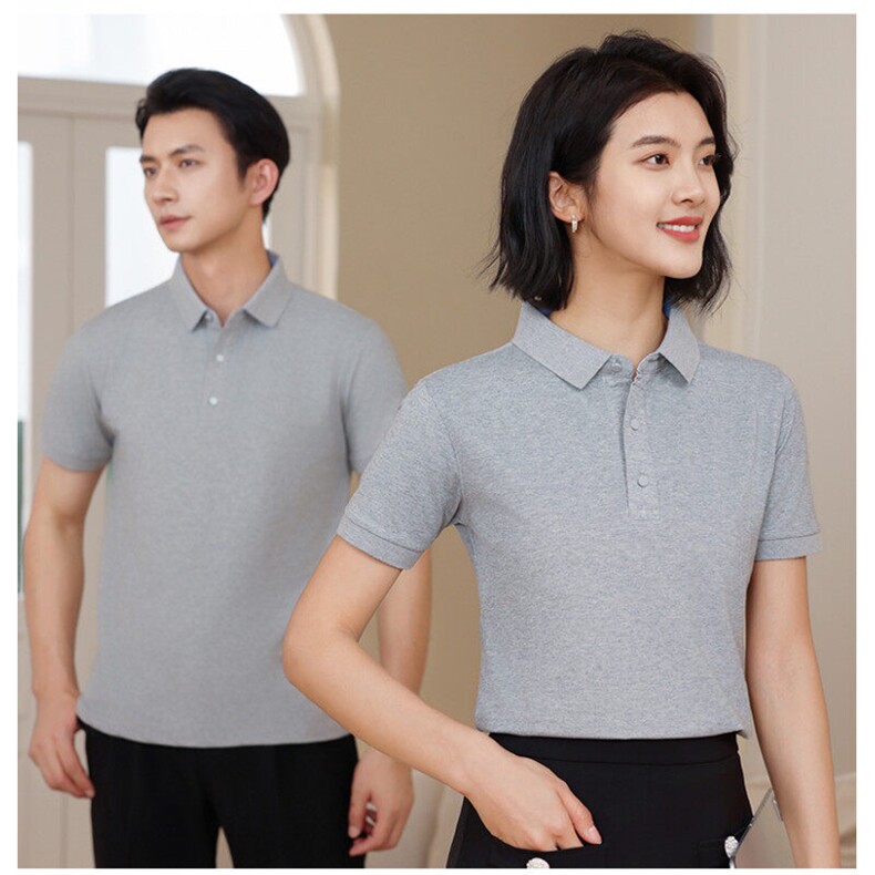 2025春夏季200克冰丝POLO衫男女夏季短袖广告衫定制LOGOL665p43,男装Polo衫,星座1602B（原101B-1）
