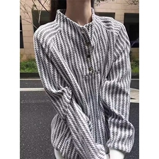 QC3335-P48新款衬衣2025新款秋冬季卫衣打底设计高级感小众衬衫，男装T恤，电商B323A