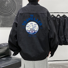 牛仔夹克男大码牛仔外套男茄克NJ77410-P60，男装夹克，电商A040