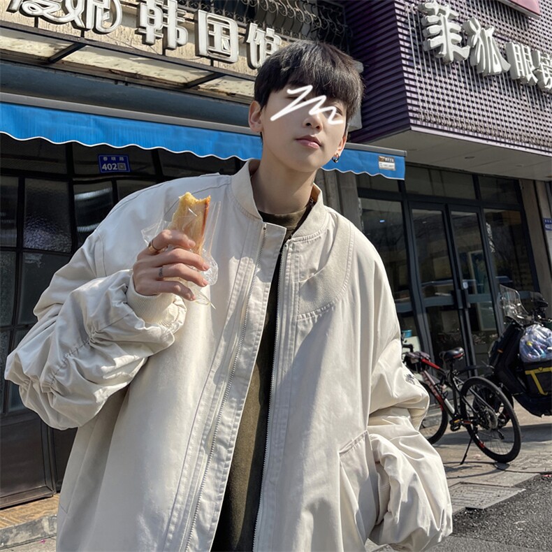 飞行员夹克男解构设计棒球领短外套男XH24-P70,男装夹克,电商B367