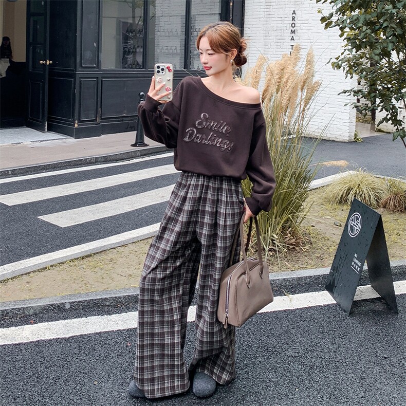 6892-数据款加厚磨毛呢料两件套P185K278,女装套装/套裙,2D034