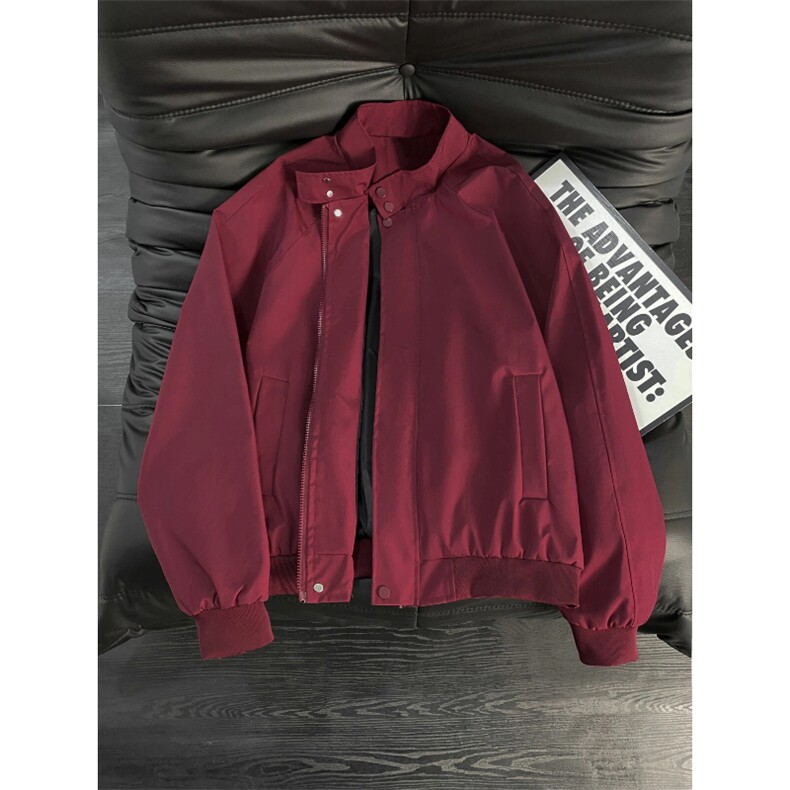 2026春季新款夹克男抖音得物品质立领美式飞行棒球服外套6168-P35，男装夹克，星座207