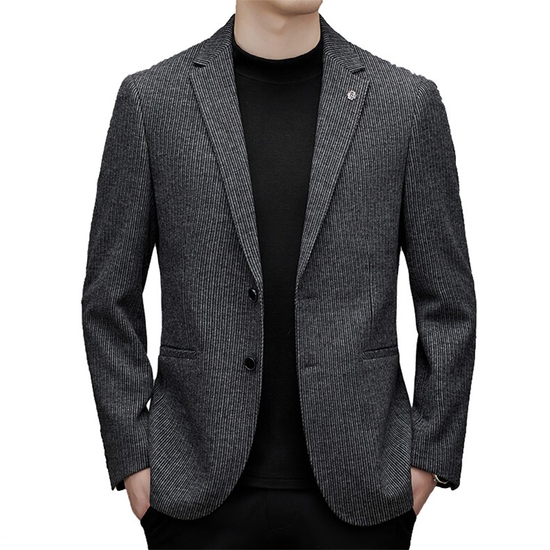 DJA637钱塘2020-3中年男士秋冬季新款百搭厚款商务休闲西服P170,男装西服,钱塘207-3