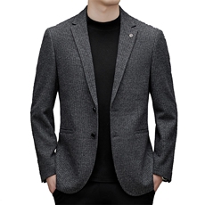 DJA637钱塘2020-3中年男士秋冬季新款百搭厚款商务休闲西服P170，男装西服，钱塘207-3