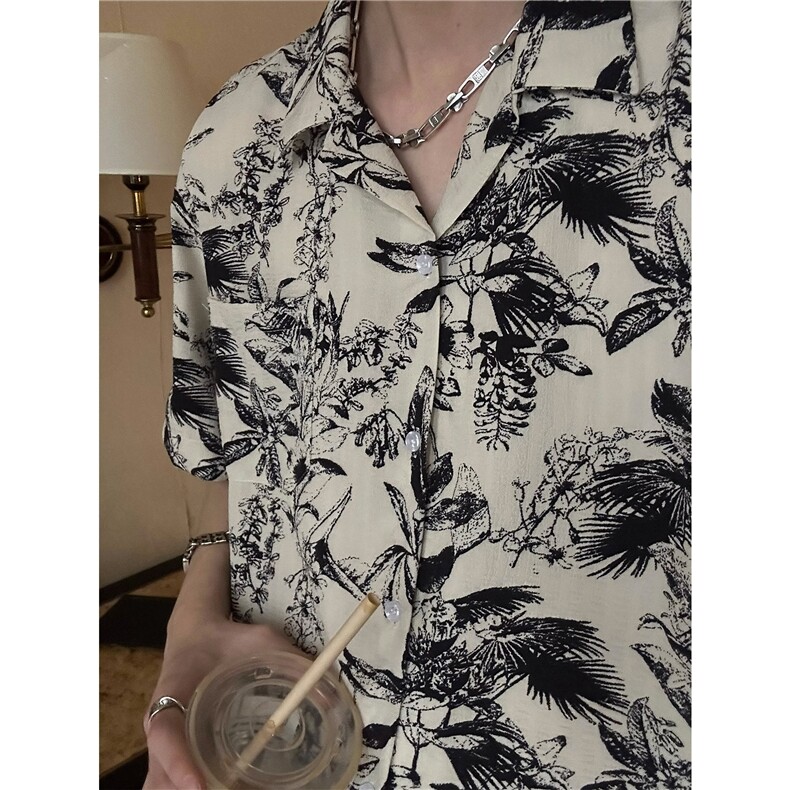 网络图现货！！宽松冰丝衬衫杏色RG151-P40,男装衬衫,星座1005-6