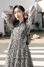 【现货】韩版碎花连衣裙ML，女装连衣裙，易霏金熙