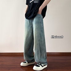 XZ616夏季水洗大口袋拼接直筒休闲裤牛仔裤TY1025P65控78，男装牛仔裤，星座512A（原616）