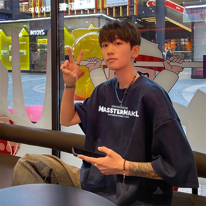 麂皮绒！重磅麂皮绒短袖T恤男JPDX184-特P19,男装T恤,电商B367