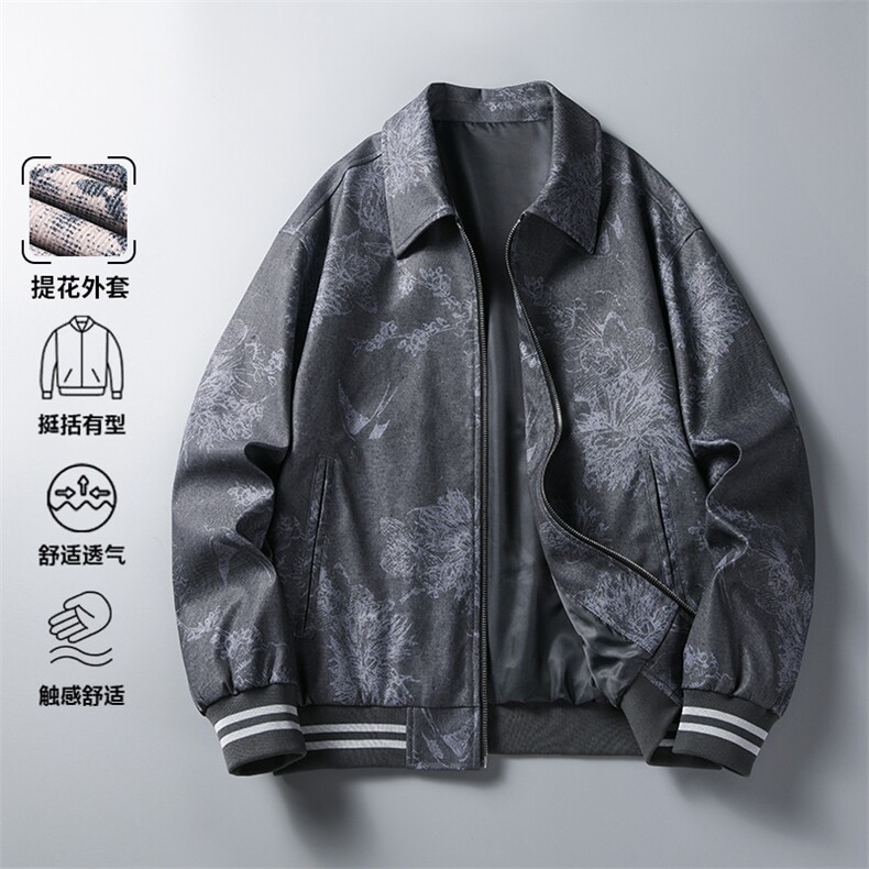 JK618-P802025商务夹克外套秋新款休闲夹克男士时尚宽松外套,男装夹克,星座507A（原星座306B-2）