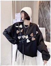 蕾丝拼接小衫，其它，依诺阁