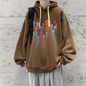 纯棉连帽卫衣男大码运动帽衫宽松薄WY2320-P35 加绒款-P40图片