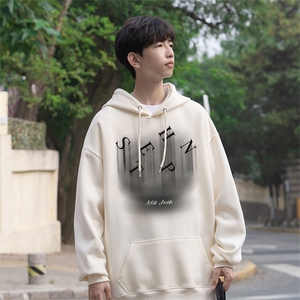 秋季新款潮牌字母印花男wlcm-8010纯棉连帽特批35  控59图片