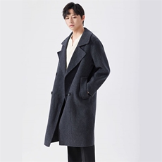 2025年秋季男士时尚通勤大衣，男装毛呢大衣，阿吉丽克