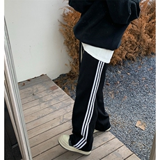 现货男士巴黎三杠卫裤学生情侣运动裤A210A-WK09-P45，男装休闲裤，电商A210A