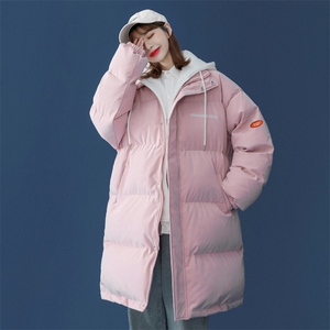 备战双十一 中性风 中长款棉服假两件情侣棉衣 女 G910 P158 男类图片
