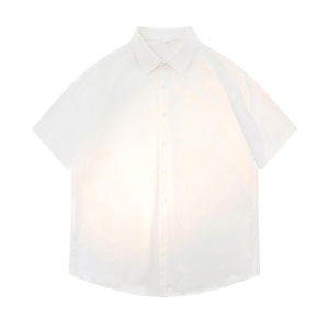 光板 得物\唯品\抖音二开 夏季纯色百搭短袖衬衣衬衫 S25特批P28图片
