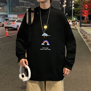 M18141-P45 加绒款-P65半高领毛衣男士大码针织衫男毛线衣男图片