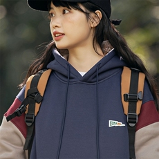 2026冬季新款男日系潮牌拼色宽松加绒加厚连帽卫衣WY560-F93，男装卫衣，电商A101（原外27）
