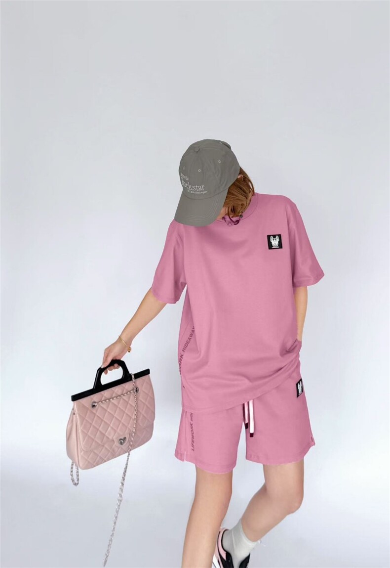 短裤夏季新款美式ins重磅宽松百搭直筒裤潮牌休闲，女装短裤/热裤，湘姗