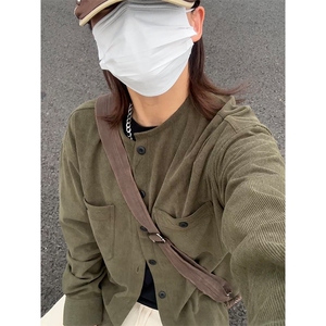 优优库平替灯芯绒衬衫秋冬款休闲宽松圆领长袖衬衣CS331-P35图片