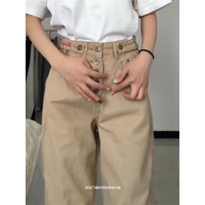 新款美式高街cleanfit直筒牛仔裤女高级感百搭阔腿裤LB51099-P53，男装牛仔裤，星座1008