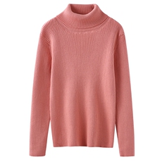 2025年秋季新款百搭男女通款抽条高翻童装针织衫，童装儿童针织衫，斯美雅电商供货