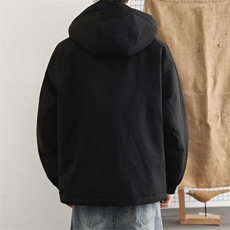90鸭绒美式工装御寒羽绒服男冬季2025新款连帽冲锋衣保暖外套，男装夹克，星座914