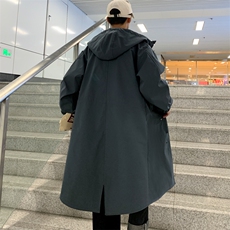 5W件长年冲锋风衣男中长款大衣男F174薄P90加棉P100特价港风G，男装风衣，星座401